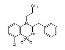 3-benzyl-8-chloro-4-propyl-3,4-dihydro-2H-benzo[e][1,2,4]thiadiazine 1,1-dioxide CAS:19797-61-6 manufacturer & supplier