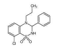 8-chloro-3-phenyl-4-propyl-3,4-dihydro-2H-benzo[e][1,2,4]thiadiazine 1,1-dioxide CAS:19797-63-8 manufacturer & supplier