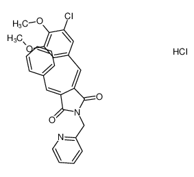 3-((E)-benzylidene)-4-((E)-3-chloro-4,5-dimethoxybenzylidene)-1-(pyridin-2-ylmethyl)pyrrolidine-2,5-dione hydrochloride CAS:197979-32-1 manufacturer & supplier