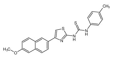 1-(4-(6-methoxynaphthalen-2-yl)thiazol-2-yl)-3-(p-tolyl)thiourea CAS:198009-45-9 manufacturer & supplier