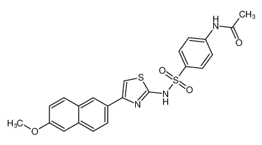 N-(4-(N-(4-(6-methoxynaphthalen-2-yl)thiazol-2-yl)sulfamoyl)phenyl)acetamide CAS:198009-46-0 manufacturer & supplier