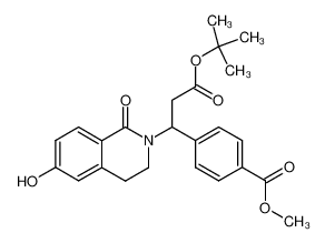 4-[2-tert-Butoxycarbonyl-1-(6-hydroxy-1-oxo-3,4-dihydro-1H-isoquinolin-2-yl)-ethyl]-benzoic acid methyl ester CAS:198011-12-0 manufacturer & supplier