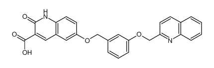 2-oxo-6-[3-(2-quinolinylmethoxy)benzyloxy]-1,2-dihydroquinoline-3-carboxylic acid CAS:198012-89-4 manufacturer & supplier