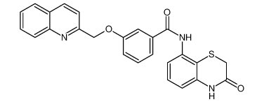 N-(3-oxo-3,4-dihydro-2H-benzo[b][1,4]thiazin-8-yl)-3-(quinolin-2-ylmethoxy)benzamide CAS:198013-09-1 manufacturer & supplier