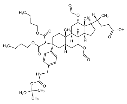 3β-[bis(butoxycarbonyl)methyl]-3α-[[[p-(tert-butoxycarbonyl)amino]methyl]phenyl]-7α,12α-bis(formyloxy)-5β-cholan-24-oic acid CAS:198016-25-0 manufacturer & supplier