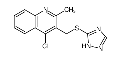 4-Chloro-2-methyl-3-(2H-[1,2,4]triazol-3-ylsulfanylmethyl)-quinoline CAS:198017-68-4 manufacturer & supplier