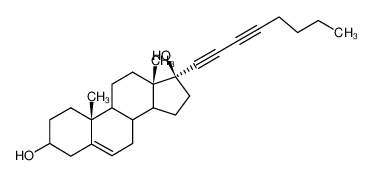 (10R,13S,17S)-10,13-Dimethyl-17-octa-1,3-diynyl-2,3,4,7,8,9,10,11,12,13,14,15,16,17-tetradecahydro-1H-cyclopenta[a]phenanthrene-3,17-diol CAS:19804-46-7 manufacturer & supplier