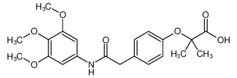 2-methyl-2-(4-(2-oxo-2-((3,4,5-trimethoxyphenyl)amino)ethyl)phenoxy)propanoic acid CAS:198060-08-1 manufacturer & supplier