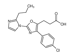 3-(4-(4-chlorophenyl)-2-(2-propyl-1H-imidazol-1-yl)oxazol-5-yl)propanoic acid CAS:198064-16-3 manufacturer & supplier