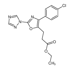 ethyl 4-(4-chlorophenyl)-2-(1,2,4-triazol-1-yl)-5-oxazolepropionate CAS:198064-41-4 manufacturer & supplier