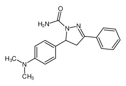 5-(4-(dimethylamino)phenyl)-3-phenyl-4,5-dihydro-1H-pyrazole-1-carboxamide CAS:198083-28-2 manufacturer & supplier