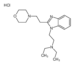 diethyl-[2-[2-(2-morpholin-4-ylethyl)benzimidazol-1-yl]ethyl]azanium,chloride CAS:19809-25-7 manufacturer & supplier