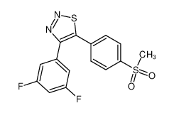 4-(3,5-difluorophenyl)-5-(4-(methylsulfonyl)phenyl)-1,2,3-thiadiazole CAS:198126-68-0 manufacturer & supplier