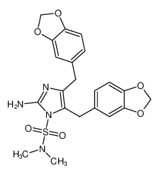 1H-Imidazole-1-sulfonamide,2-amino-4,5-bis(1,3-benzodioxol-5-ylmethyl)-N,N-dimethyl- CAS:198128-05-1 manufacturer & supplier