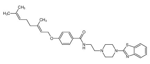 (E)-N-(2-(4-(benzo[d]thiazol-2-yl)piperazin-1-yl)ethyl)-4-((3,7-dimethylocta-2,6-dien-1-yl)oxy)benzamide CAS:198128-85-7 manufacturer & supplier