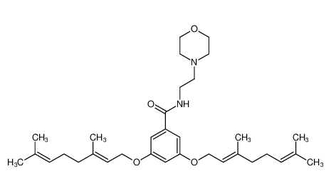 3,5-bis(((E)-3,7-dimethylocta-2,6-dien-1-yl)oxy)-N-(2-morpholinoethyl)benzamide CAS:198129-38-3 manufacturer & supplier