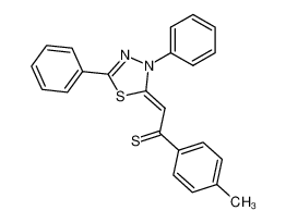 2-(3,5-diphenyl-3H-[1,3,4]thiadiazol-2-ylidene)-1-p-tolyl-ethanethione CAS:19813-19-5 manufacturer & supplier