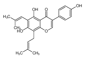 5,7-dihydroxy-3-(4-hydroxyphenyl)-8-(3-methylbut-2-en-1-yl)-6-(2-methylprop-1-en-1-yl)-4H-chromen-4-one CAS:198136-14-0 manufacturer & supplier