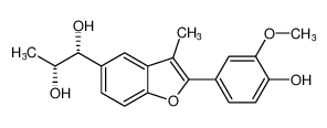 (1R,2R)-1-(2-(4-hydroxy-3-methoxyphenyl)-3-methylbenzofuran-5-yl)propane-1,2-diol CAS:198136-81-1 manufacturer & supplier