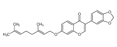 (E)-3-(benzo[d][1,3]dioxol-5-yl)-7-((3,7-dimethylocta-2,6-dien-1-yl)oxy)-4H-chromen-4-one CAS:198142-52-8 manufacturer & supplier