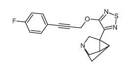 3-((3-(4-fluorophenyl)prop-2-yn-1-yl)oxy)-4-(4-azatricyclo[2.2.1.02,6]heptan-1-yl)-1,2,5-thiadiazole CAS:198143-19-0 manufacturer & supplier