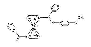 [1-[((4-methoxyphenyl)imino)phenylmethyl]-1'-benzoyl]ferrocene CAS:198148-22-0 manufacturer & supplier