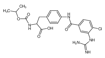 4[[[3-[(aminoiminomethyl)amino]-4-chlorophenyl]carbonyl]amino]-N-[(1-methylethoxy)carbonyl]phenylalanine CAS:198150-96-8 manufacturer & supplier