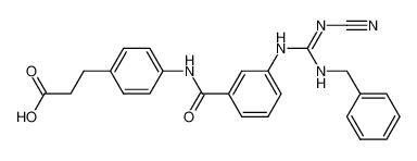 4-[[[3-[[(cyanoimino)[(phenylmethyl)amino]methyl]amino]phenyl]carbonyl]amino]benzenepropanoic acid CAS:198150-97-9 manufacturer & supplier