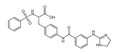 (S)-3-(4-(3-((4,5-dihydro-1H-imidazol-2-yl)amino)benzamido)phenyl)-2-(phenylsulfonamido)propanoic acid CAS:198151-49-4 manufacturer & supplier