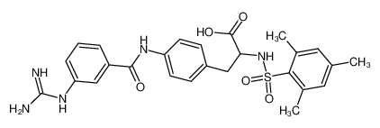 4-[[[3-[(aminoiminomethyl)amino]phenyl]carbonyl]amino]-N-[(2,4,6-trimethylphenyl)sulfonyl]phenylalanine CAS:198151-67-6 manufacturer & supplier