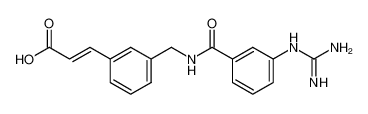 3-[3-[[[[3-[(aminoiminomethyl)amino]phenyl]-carbonyl]amino]methyl]phenyl]-2-propenoic acid CAS:198192-53-9 manufacturer & supplier