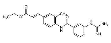 ethyl 3-[4-[[[3-[(aminoiminomethyl)amino]phenyl]carbonyl]amino]-3-methylphenyl]-2E-propenoate CAS:198192-62-0 manufacturer & supplier