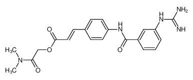 2-(dimethylamino)-2-oxoethyl 3-[4-[[[3-[(aminoiminomethyl)amino]phenyl]carbonyl]amino]phenyl]propenoate CAS:198193-56-5 manufacturer & supplier