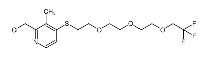 2-(chloromethyl)-3-methyl-4-((2-(2-(2-(2,2,2-trifluoroethoxy)ethoxy)ethoxy)ethyl)thio)pyridine CAS:198200-29-2 manufacturer & supplier