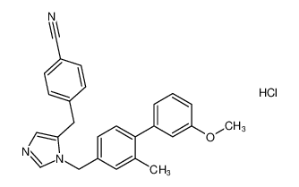 4-((1-((3'-methoxy-2-methyl-[1,1'-biphenyl]-4-yl)methyl)-1H-imidazol-5-yl)methyl)benzonitrile hydrochloride CAS:198204-78-3 manufacturer & supplier