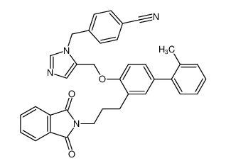 4-((5-(((3-(3-(1,3-dioxoisoindolin-2-yl)propyl)-2'-methyl-[1,1'-biphenyl]-4-yl)oxy)methyl)-1H-imidazol-1-yl)methyl)benzonitrile CAS:198204-93-2 manufacturer & supplier