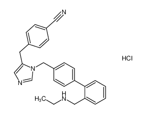 4-((1-((2'-((ethylamino)methyl)-[1,1'-biphenyl]-4-yl)methyl)-1H-imidazol-5-yl)methyl)benzonitrile hydrochloride CAS:198205-26-4 manufacturer & supplier