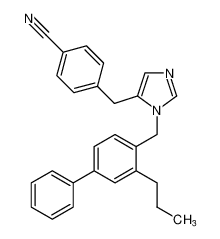 4-((1-((3-propyl-[1,1'-biphenyl]-4-yl)methyl)-1H-imidazol-5-yl)methyl)benzonitrile CAS:198205-78-6 manufacturer & supplier