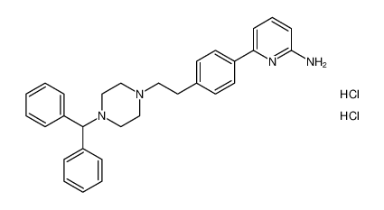 6-(4-(2-(4-benzhydrylpiperazin-1-yl)ethyl)phenyl)pyridin-2-amine dihydrochloride CAS:198210-93-4 manufacturer & supplier