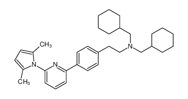 N,N-bis(cyclohexylmethyl)-2-(4-(6-(2,5-dimethyl-1H-pyrrol-1-yl)pyridin-2-yl)phenyl)ethan-1-amine CAS:198211-46-0 manufacturer & supplier