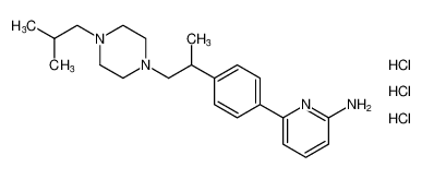 6-(4-(1-(4-isobutylpiperazin-1-yl)propan-2-yl)phenyl)pyridin-2-amine trihydrochloride CAS:198211-68-6 manufacturer & supplier