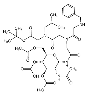 [(2-{(2-Benzylamino-acetyl)-[((2R,3R,4R,5S,6R)-4,5-diacetoxy-6-acetoxymethyl-3-acetylamino-tetrahydro-pyran-2-ylcarbamoyl)-methyl]-amino}-acetyl)-isobutyl-amino]-acetic acid tert-butyl ester CAS:198225-20-6 manufacturer & supplier