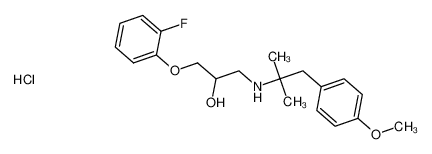 1-(2-fluorophenoxy)-3-((1-(4-methoxyphenyl)-2-methylpropan-2-yl)amino)propan-2-ol hydrochloride CAS:198225-52-4 manufacturer & supplier