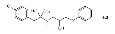 1-((1-(4-chlorophenyl)-2-methylpropan-2-yl)amino)-3-phenoxypropan-2-ol hydrochloride CAS:198225-80-8 manufacturer & supplier