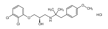 (R)-1-(2,3-dichlorophenoxy)-3-((1-(4-methoxyphenyl)-2-methylpropan-2-yl)amino)propan-2-ol hydrochloride CAS:198225-92-2 manufacturer & supplier