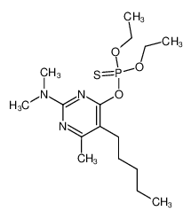 thiophosphoric acid O-(2-dimethylamino-6-methyl-5-pentyl-pyrimidin-4-yl) ester O',O'-diethyl ester CAS:19823-11-1 manufacturer & supplier