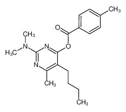 4-methyl-benzoic acid 5-butyl-2-dimethylamino-6-methyl-pyrimidin-4-yl ester CAS:19823-16-6 manufacturer & supplier