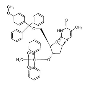 1-[(2R,4S,5R)-5-[bis(4-methoxyphenyl)phenylmethoxymethyl]-4-(tert-butyldiphenylsilanyloxy)tetrahydrofuran-2-yl]-5-methyl-1H-pyrimidine-2,4-dione CAS:198267-31-1 manufacturer & supplier