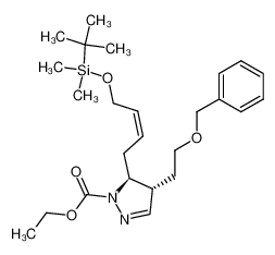 ethyl (4S,5S)-4-[2-(benzyloxy)ethyl]-5-{(Z)-5-[(tert-butyl)dimethylsilyloxy]but-2-enyl}-4,5-dihydropyrazole-1-carboxylate CAS:198268-15-4 manufacturer & supplier