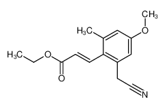 ethyl (E)-3-[2-(cyanomethyl)-4-methoxy-6-methylphenyl]acrylate CAS:198274-49-6 manufacturer & supplier